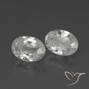 Gemme di Zircone Bianco naturale da 2.38 ct, Ovale, VS
