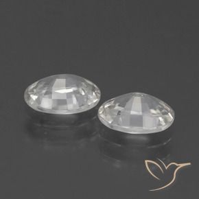 Gemme di Zircone Bianco naturale da 2.32 ct, Ovale, VVS-VS