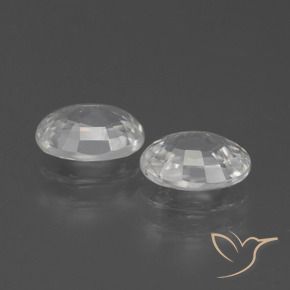 Gemme di Zircone Bianco naturale da 2.48 ct, Ovale, VVS