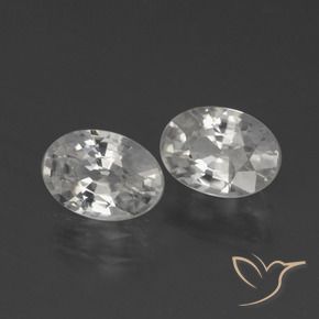 Gemme di Zircone Bianco naturale da 2.36 ct, Ovale, VVS