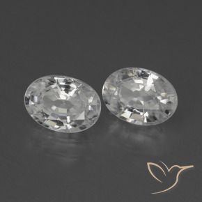Gemme di Zircone Bianco naturale da 2.45 ct, Ovale, VS