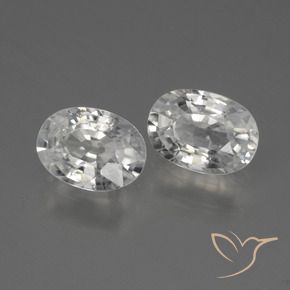 Gemme di Zircone Bianco naturale da 2.33 ct, Ovale, VS
