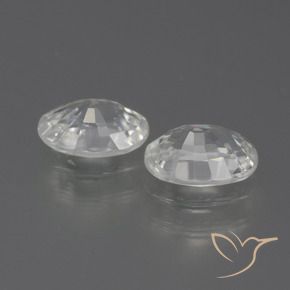 Gemme di Zircone Bianco naturale da 2.33 ct, Ovale, VS