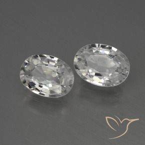 Gemme di Zircone Bianco naturale da 2.28 ct, Ovale, VS