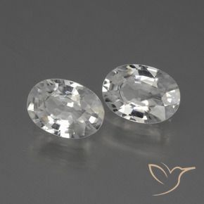 Gemme di Zircone Bianco naturale da 2.37 ct, Ovale, VVS-VS