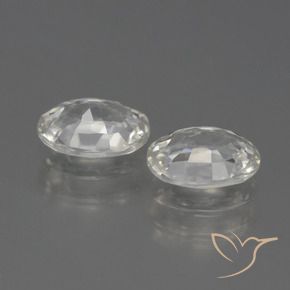 Gemme di Zircone Bianco caldo naturale da 2.43 ct, Ovale, VS