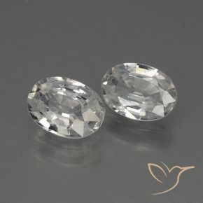 Gemme di Zircone Bianco naturale da 2.36 ct, Ovale, VS