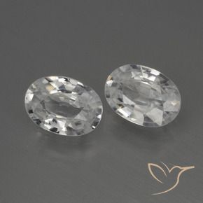 Gemme di Zircone Bianco naturale da 2.29 ct, Ovale, VS