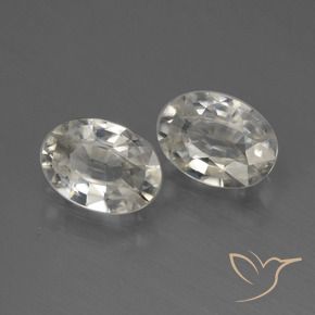 Gemme di Zircone Bianco caldo naturale da 2.28 ct, Ovale, VVS