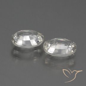 Gemme di Zircone Bianco caldo naturale da 2.28 ct, Ovale, VVS
