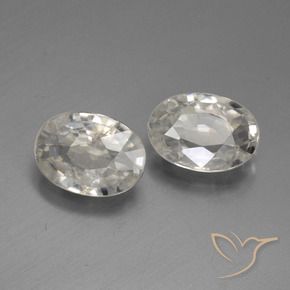 Gemme di Zircone Bianco caldo naturale da 2.07 ct, Ovale, VS