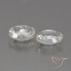 Gemme di Zircone Bianco caldo naturale da 2.07 ct, Ovale, VS
