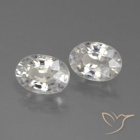 Gemme di Zircone Bianco caldo naturale da 2.30 ct, Ovale, VS