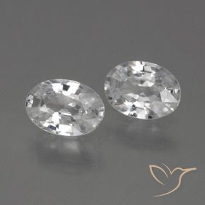 Gemme di Zircone Bianco naturale da 2.26 ct, Ovale, VS