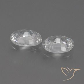 Gemme di Zircone Bianco naturale da 2.26 ct, Ovale, VS