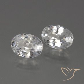 Gemme di Zircone Bianco caldo naturale da 2.51 ct, Ovale, VVS
