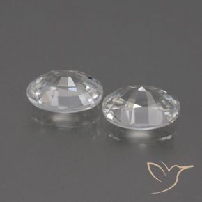 Gemme di Zircone Bianco caldo naturale da 2.51 ct, Ovale, VVS