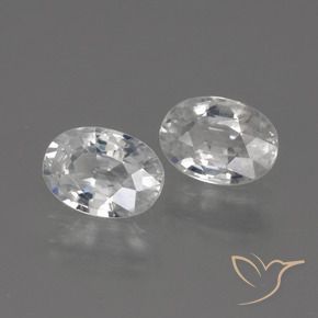 Gemme di Zircone Bianco naturale da 2.42 ct, Ovale, VS