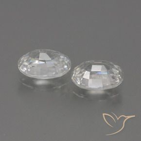 Gemme di Zircone Bianco naturale da 2.42 ct, Ovale, VS