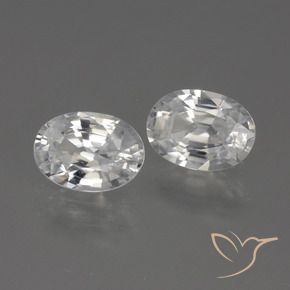 Gemme di Zircone Bianco naturale da 2.27 ct, Ovale, VVS