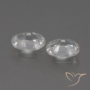 Gemme di Zircone Bianco naturale da 2.27 ct, Ovale, VVS