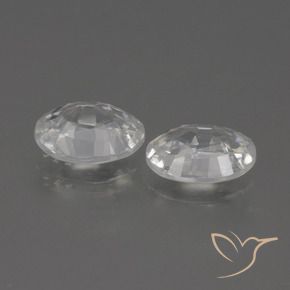 Gemme di Zircone Bianco naturale da 2.33 ct, Ovale, VS