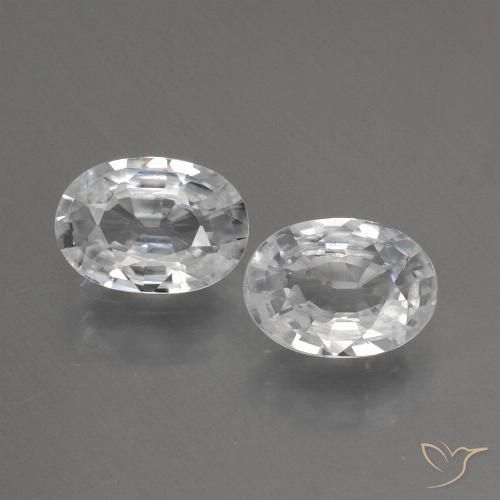 1.93ctw Naturale Bianco Zircone, Ovale, VS