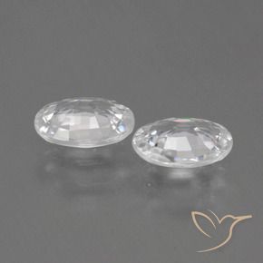 Gemme di Zircone Bianco naturale da 1.93 ct, Ovale, VS