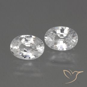 Gemme di Zircone Bianco naturale da 2.56 ct, Ovale, VS