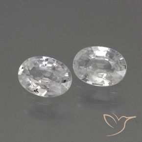 Gemme di Zircone Bianco naturale da 2.24 ct, Ovale, VS
