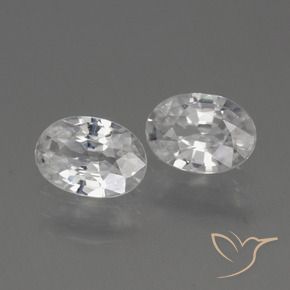 Gemme di Zircone Bianco naturale da 2.17 ct, Ovale, VS