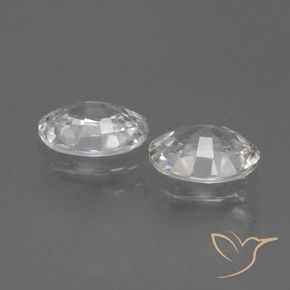 Gemme di Zircone Bianco naturale da 2.17 ct, Ovale, VS