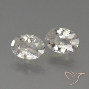 Gemme di Zircone Bianco caldo naturale da 2.27 ct, Ovale, VS