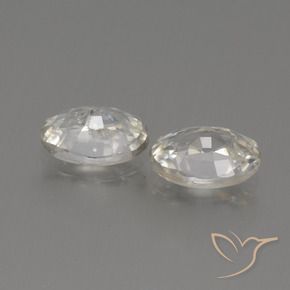 Gemme di Zircone Bianco caldo naturale da 2.27 ct, Ovale, VS