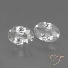 Gemme di Zircone Bianco naturale da 2.23 ct, Ovale, VVS-VS