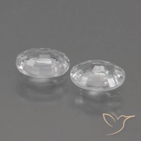 Gemme di Zircone Bianco naturale da 2.16 ct, Ovale, VVS