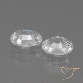 Gemme di Zircone Bianco naturale da 2.37 ct, Ovale, VS