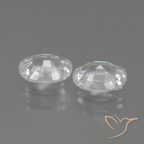 Gemme di Zircone Bianco naturale da 2.16 ct, Ovale, VVS