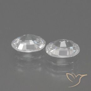 Gemme di Zircone Bianco naturale da 2.35 ct, Ovale, VVS