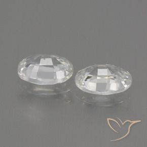 Gemme di Zircone Bianco naturale da 2.44 ct, Ovale, VVS