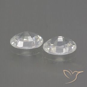 Gemme di Zircone Bianco naturale da 2.48 ct, Ovale, VVS