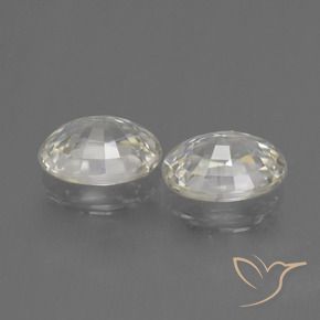 Gemme di Zircone Bianco caldo naturale da 2.62 ct, Ovale, VVS