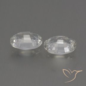 Gemme di Zircone Bianco trasparente naturale da 2.21 ct, Ovale, VVS-VS