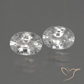 Gemme di Zircone Bianco naturale da 2.50 ct, Ovale, VVS