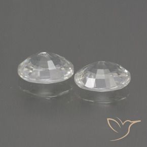 Gemme di Zircone Bianco naturale da 2.50 ct, Ovale, VVS