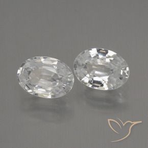 Gemme di Zircone Bianco naturale da 2.36 ct, Ovale, VVS