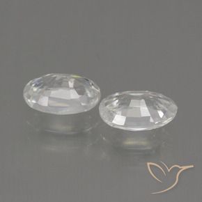 Gemme di Zircone Bianco naturale da 2.36 ct, Ovale, VVS