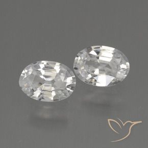 Gemme di Zircone Bianco naturale da 2.09 ct, Ovale, VVS