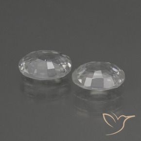 Gemme di Zircone Bianco naturale da 2.30 ct, Ovale, VS