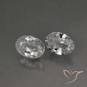 Gemme di Zircone Bianco naturale da 2.56 ct, Ovale, VVS-VS